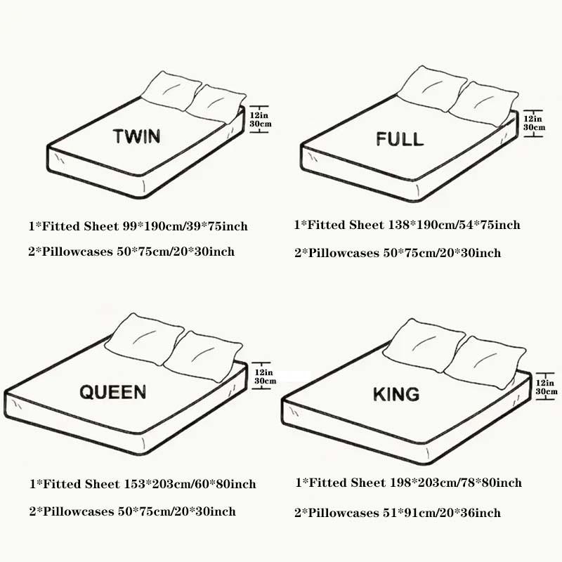 Black & White Checkerboard Premium Polyester Bedding Set, Checkered Geometric Pattern, Includes 1 Fitted Sheet and 2 Pillowcases, No Insert Durable Comfort Design, Modern Style Perfect Gift