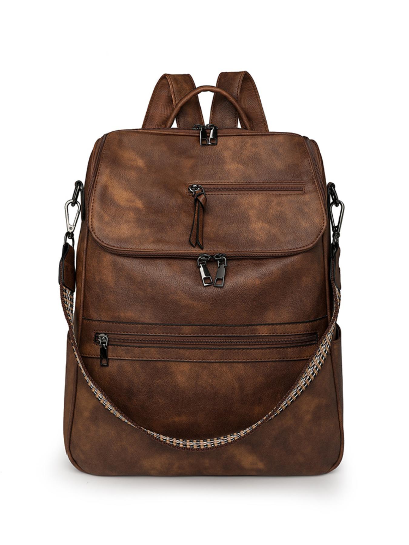 Women's Large Capacity Backpack, Anti-Theft Waterproof Laptop Bag, Multi-Layer Design, 15.6 Inch Computer, Adjustable Shoulder Strap