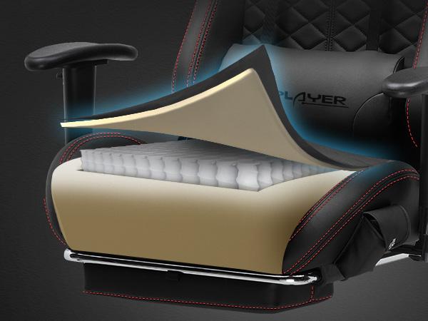 GTPLAYER Gaming Chair, Computer Chair with Bluetooth Speakers, High Back Ergonomic Office Chair Desk Chair with Lumbar Support, Height Adjustable Game Chair with Footrest 330LBS, Comfy Seat, Cool Chair