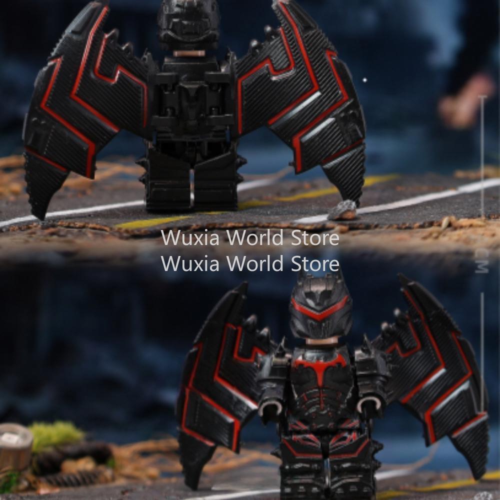 4cm Anime Themed Dark Knight Batman Heavy Armor PVC Minifigure, Collectors' Assembly Toy, Gift Ornament, Polyvinyl Chloride (Pvc)