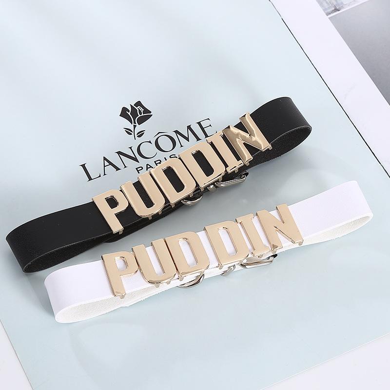 Women's Harley-Style Leather Short Neckband Choker Necklace with Letter Print - Punk Look Cosplay Accessory for Daily Party Outfits, Adult Use, Choker Fit