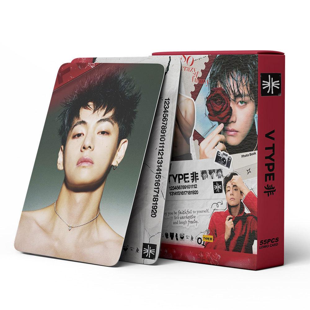 55 K-Pop Idol Single Theme Cards, Style Print Cards, High-Definition Photo Collectible Cards, Perfect for Fans and Collectors