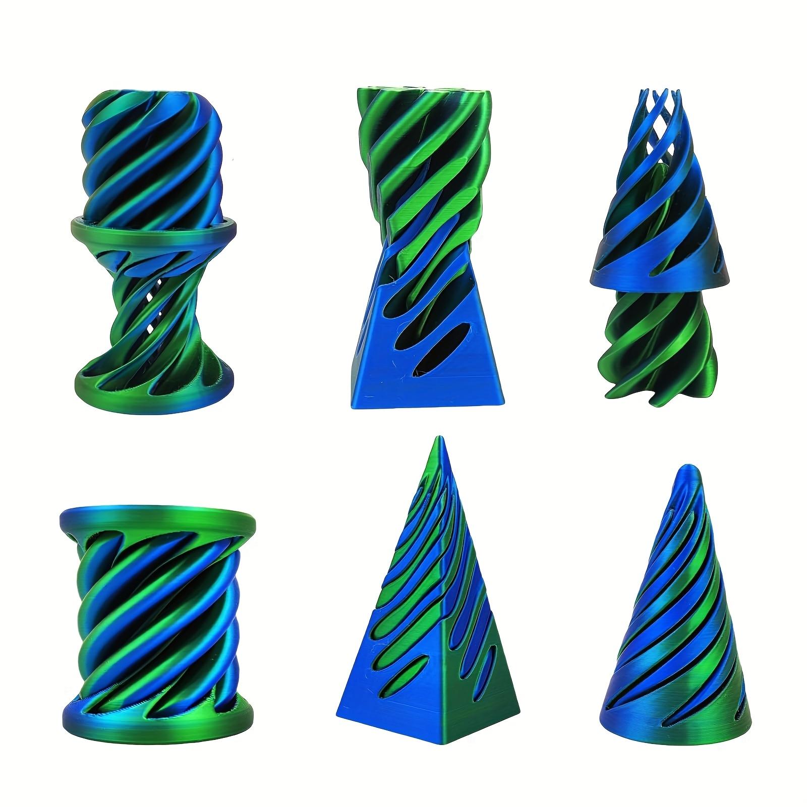 3-Piece Set 3D Printed Impossible Pyramid Sculpture, Anxious Cone Toy, Magic Impossibility Desktop Decor, Anxiety Relief Toy, Stress Relief Sculptures