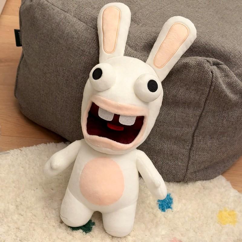 Crazy Bunny Plush Toy, Long Eared Rabbit Stuffed Animal, Rabbit Doll, Tiktok Style Baring Teeth Rabbit, Perfect Gift for Friends and Partners, Bunny Stuffy