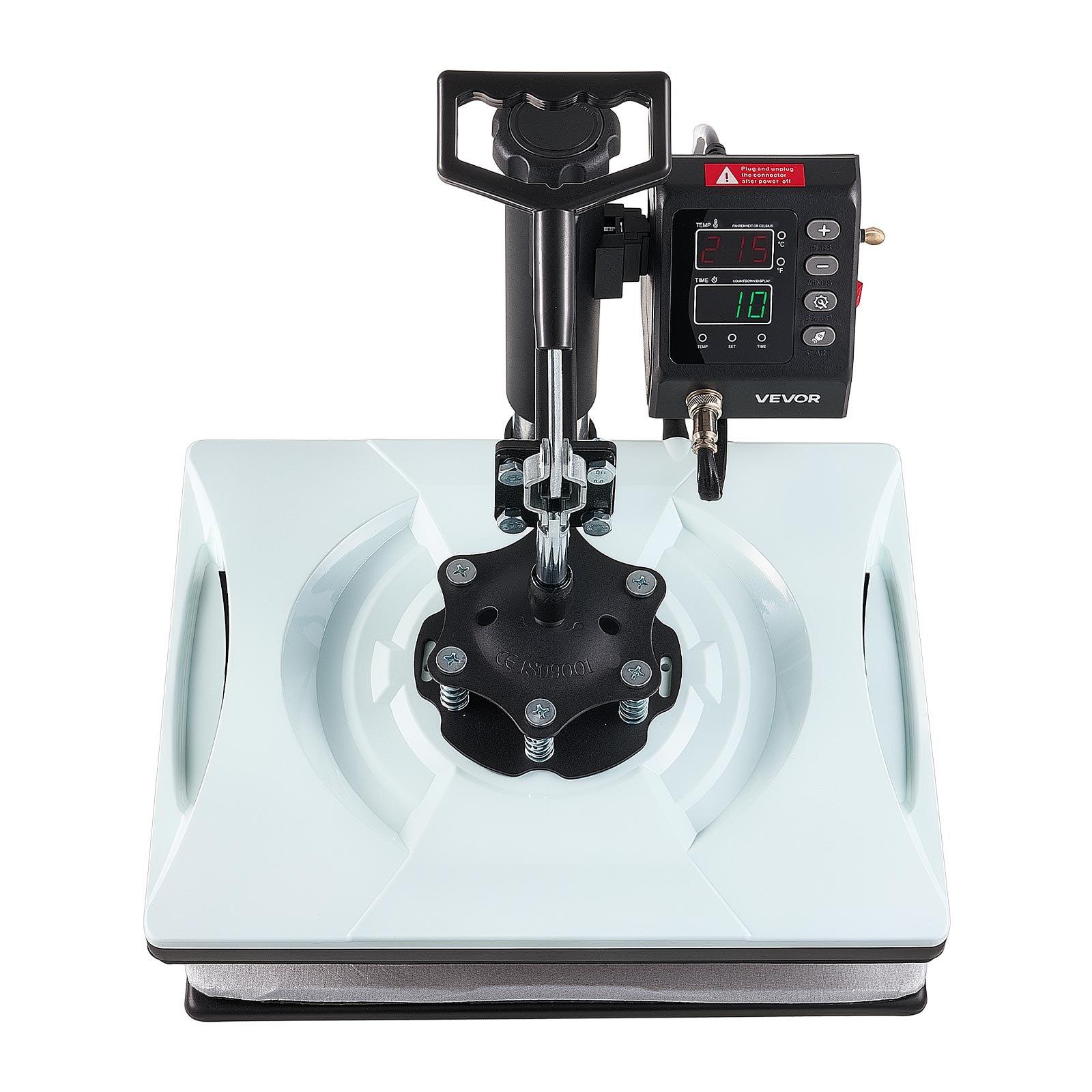 【DealsForYouDays】VEVOR 12x15 in 5-in-1 Heat Press Kit, Fast-Heating Sublimation Press Machine with Digital Control, Even Heating, Precise Time-Temp Settings for T-Shirts, Mugs, Caps