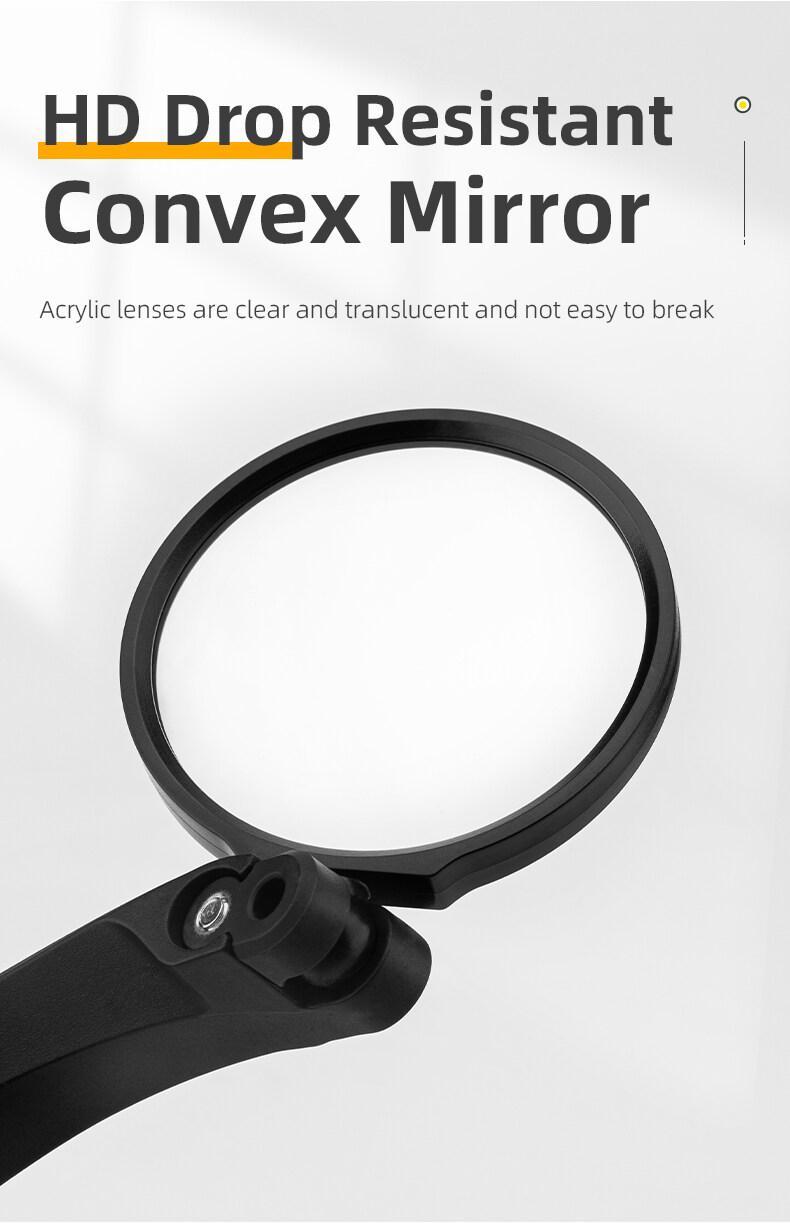 ROCKBROS Bicycle Handlebar Rear View Mirror Bike Cycling Wide Range Backsight Reflector Adjustable Left Right Bike Mirror