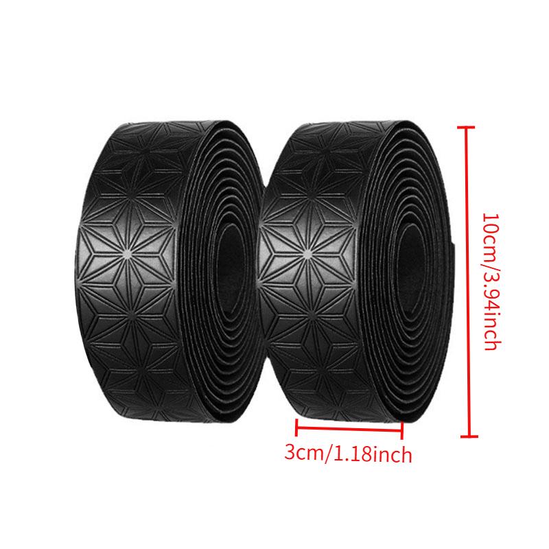 Road Bike Handle Tape PU Shock Absorber Comfort Anti Slip Silicone Shock Absorber Moisture Absorbing Tape Anti Slip Silicone Shock Absorber Sweat Absorbing Dead Fly Handle Strap
