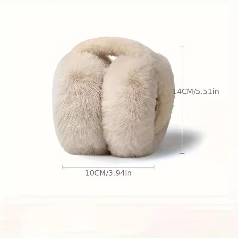 Furry and fluffy ear cups, suitable for outdoor sports activities in cold weather. Cute warm ear protectors, ear warmers for both adults and children