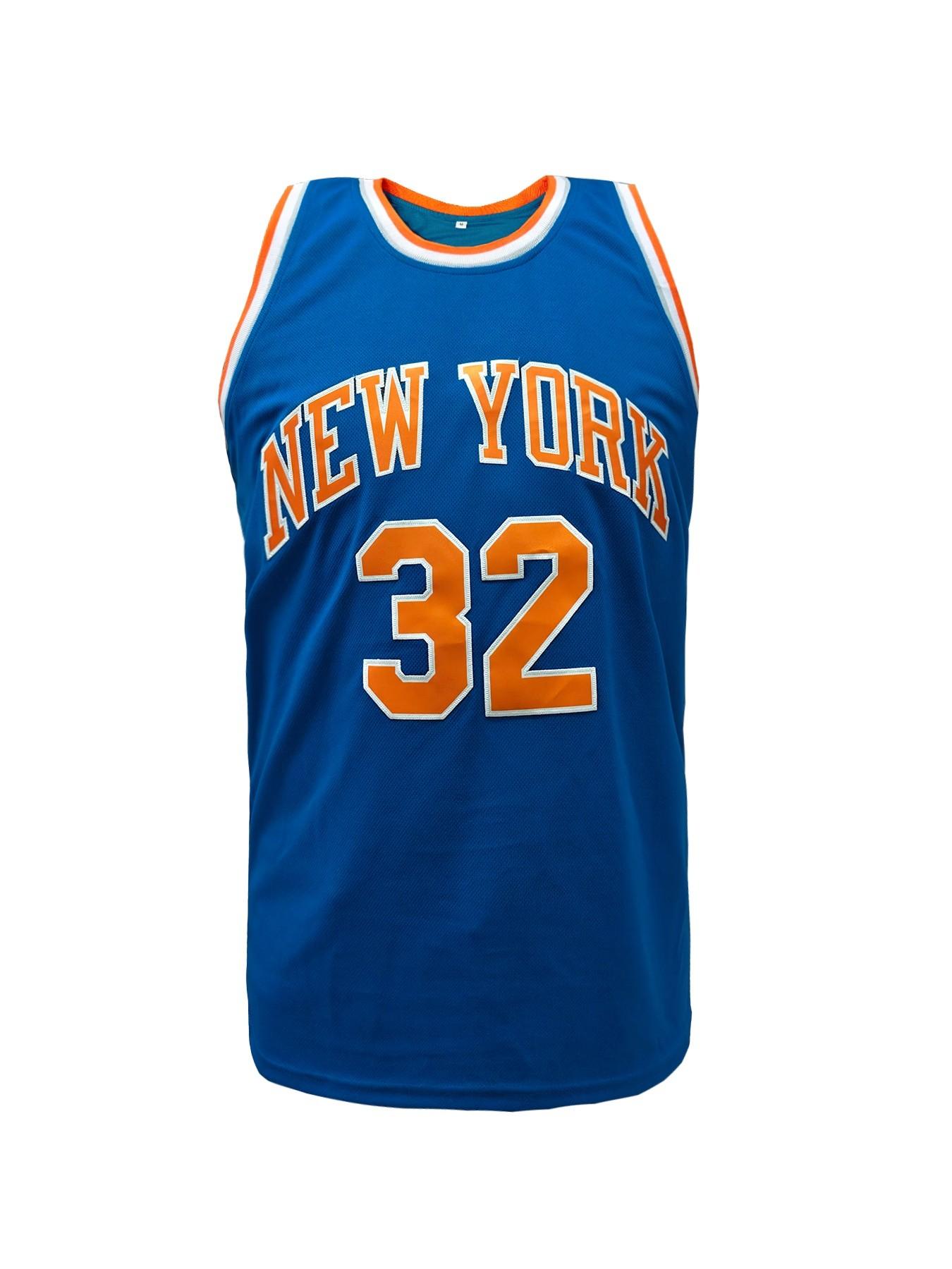 Men Women Retro New York #32 Basketball Jersey Embroidered Mesh Sports Jersey for Basketball Fans Daily Wear