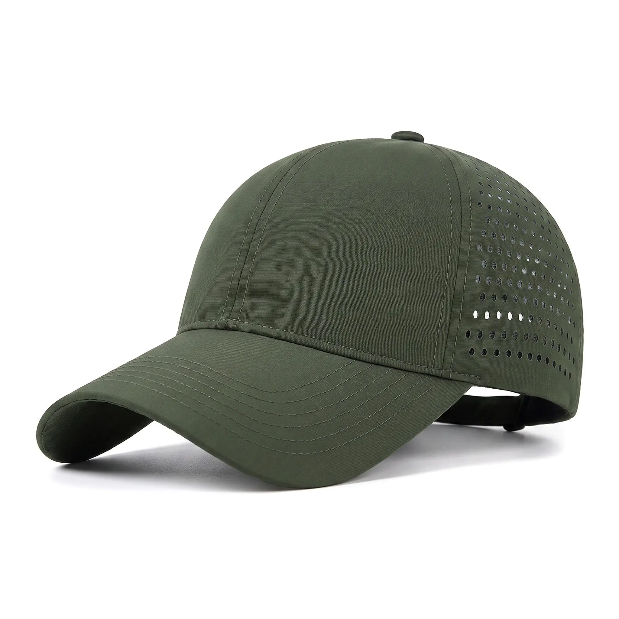 Quick Dry Sun Protection Baseball Cap Breathable Waterproof Hat For Men Women Outdoor Sports Summer UV Visor Curved Brim Solid Color Casual Versatile, Plain, Retro