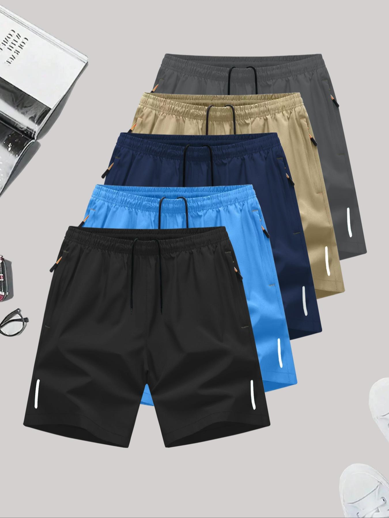 Men's Casual Sports Shorts, Quick-Drying Running Fitness Training Breathable Fashion Printed Knee Length Pants