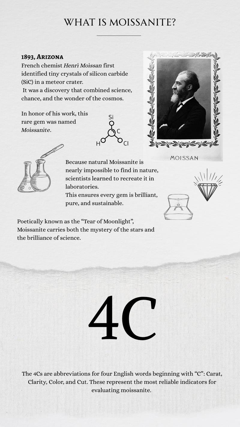 DRINSPER Solitaire S925 DVVS Synthetic Moissanite Sterling Silver Ring for Women Girls Classic Simple Versatile Stacking Layering Ring Suitable for Daily Wearing Jewelry Gift for Girlfriend Mom