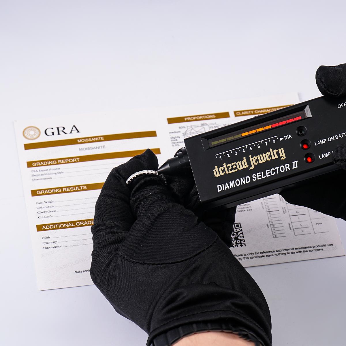 Delzzad S925 Eternity Ring Band VVS D Color Synthetic Moissanite Women Engagement Wedding Ring Daily Costume Jewelry Accessories Perfect Birthday Engagement Wedding Anniversary Gifts For Her Women Wedding Set