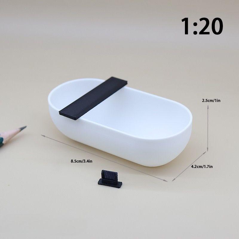 1:12 1:20 Scale Miniature Bathtub Model| PLA material| Dollhouse Bathroom Decoration| BJD/OB11 Dollhouse Accessories| Photography props