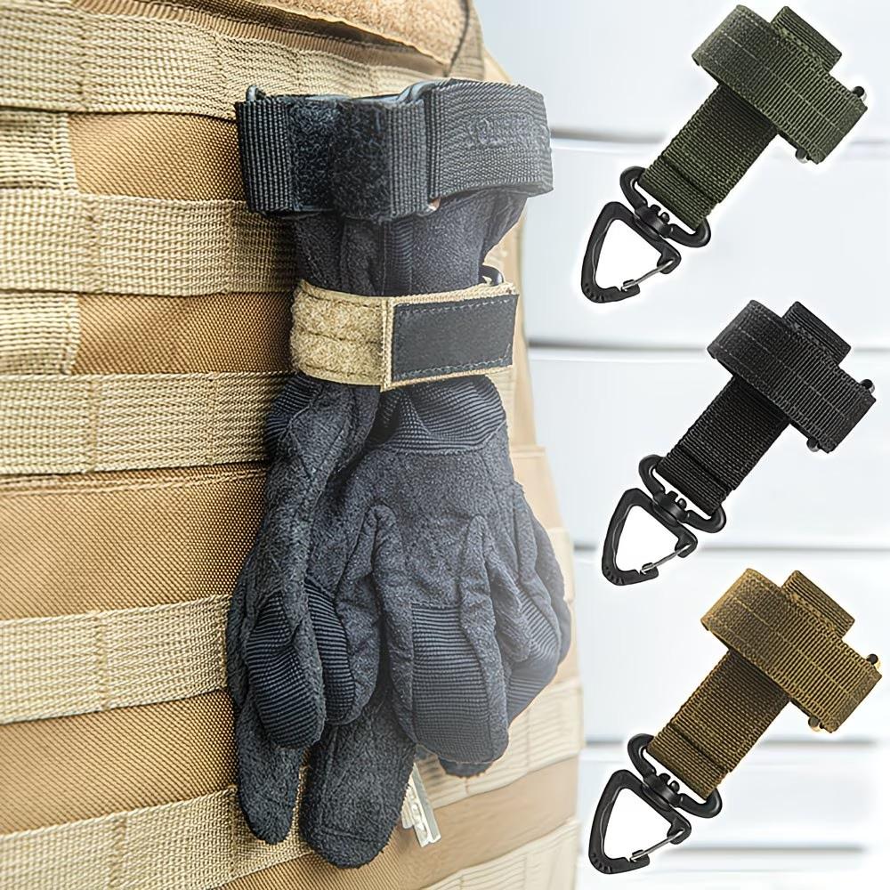 Multi-Functional Glove Hook, Outdoor Keychain, Rope Organizer, Tactical Gear Clip, Camping Gloves Hanger, Military Hook, Camping Essentials