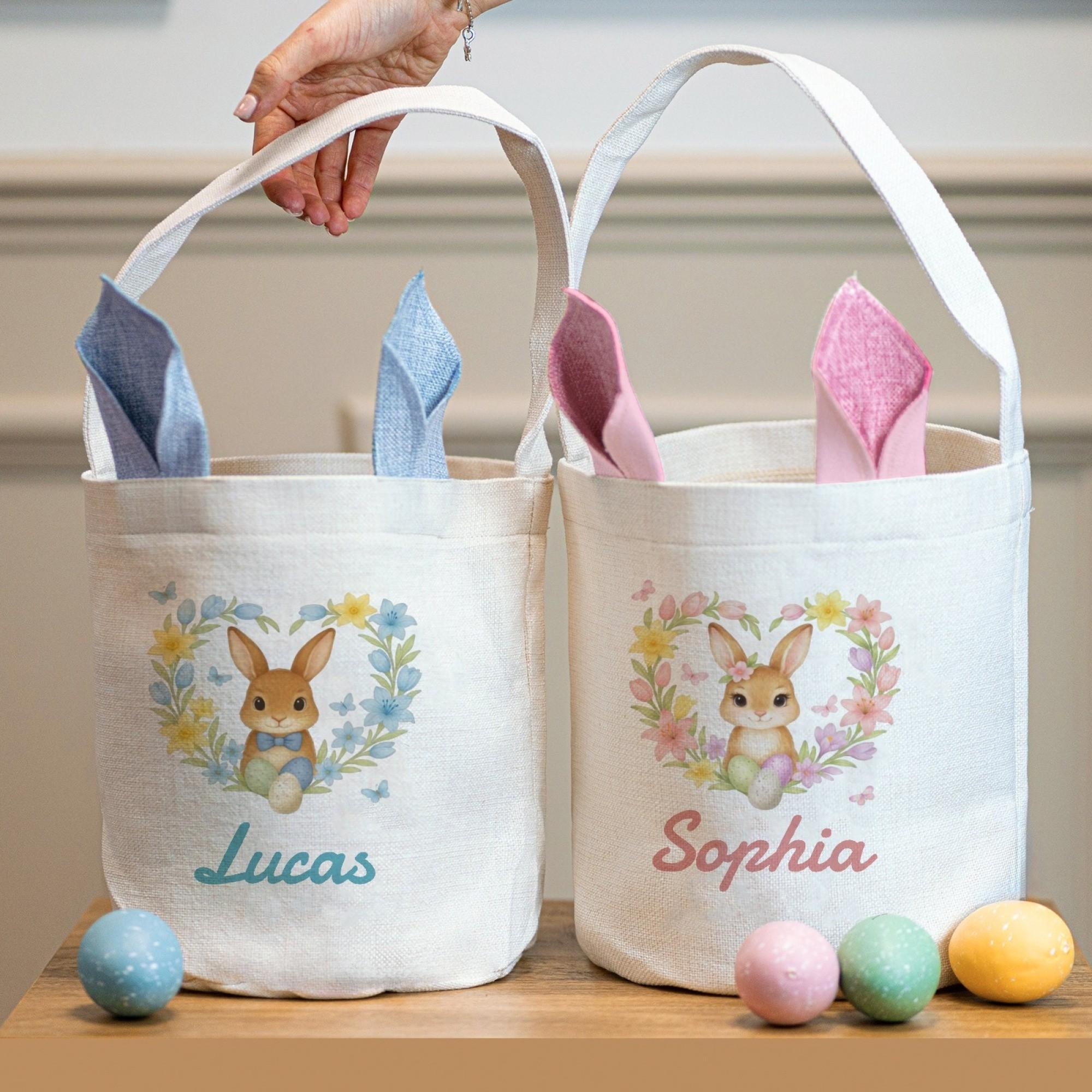 Personalized Easter Egg Gift Bag, Easter Party Favor Bags, Happy Easter Basket, Perfect Holiday Atmosphere, Model_xinghao