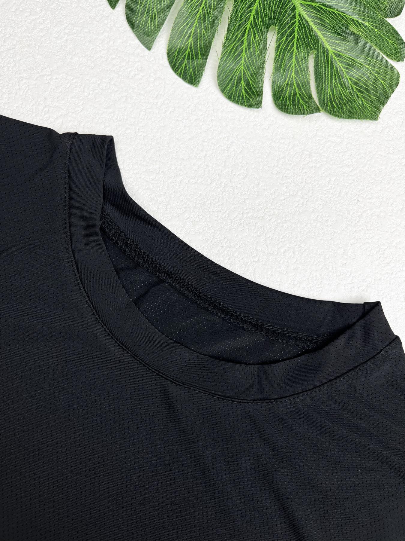 Women's High Elasticity Long Sleeve Breathable Mesh T-Shirt, Ideal for Gym Workouts Outdoor Hiking Cycling Yoga Running Base Layer Top, Fitness Running Tops, Athletic Yoga Tops