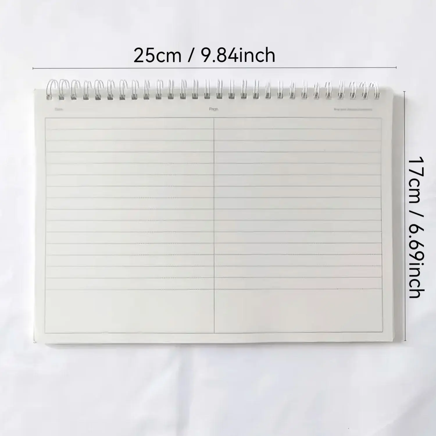 1 spiral notebook, PVC soft cover coil notebook - horizontal layout with separate sections and columns, B5 size, suitable for study notes, work records, mind mapping, for students and office workers, Spiral Bound Notebook
