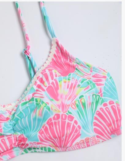 Women's Bikini Set, Adjustable Thin Strap Design, Lightweight & Breathable Fabric, Perfect for Spring Summer Wear, Leaf Print Bikini