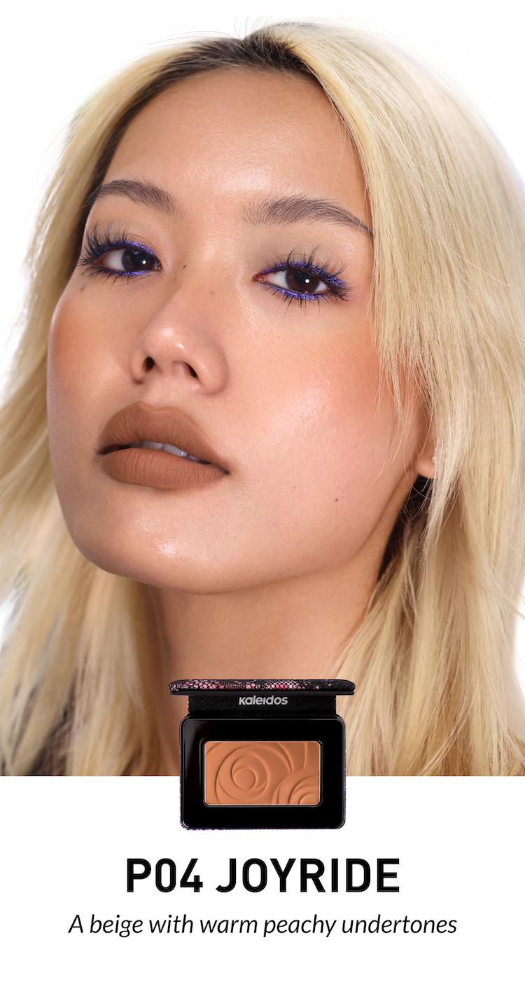 Kaleidos Mono Blush | Silken Pressed Powder, Blendable, Soft-Focus Finish, Rave Makeup, Festival Makeup, Cosmetic Gift