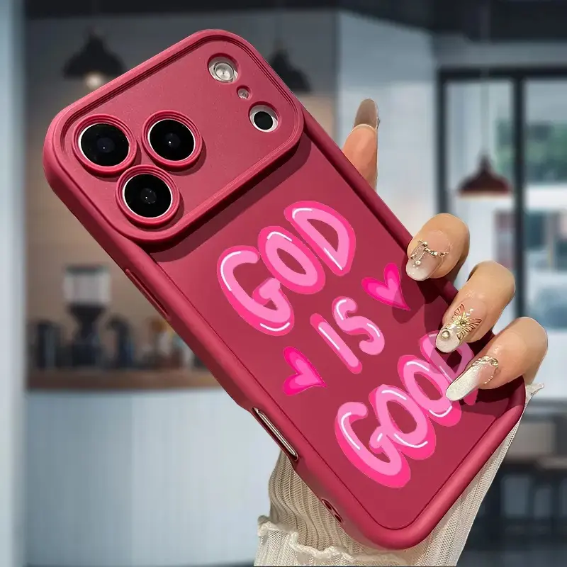 GOD IS GOOD Soft TPU Silicone Smartphone Casing - Customized, Sturdy, Shockproof Drop Protection Accessory for iPhone18/ 17 Air,16E,16,15,14 Pro Max,13,12,11,X,XS Plus |   Phone Accessories for Handheld Devices