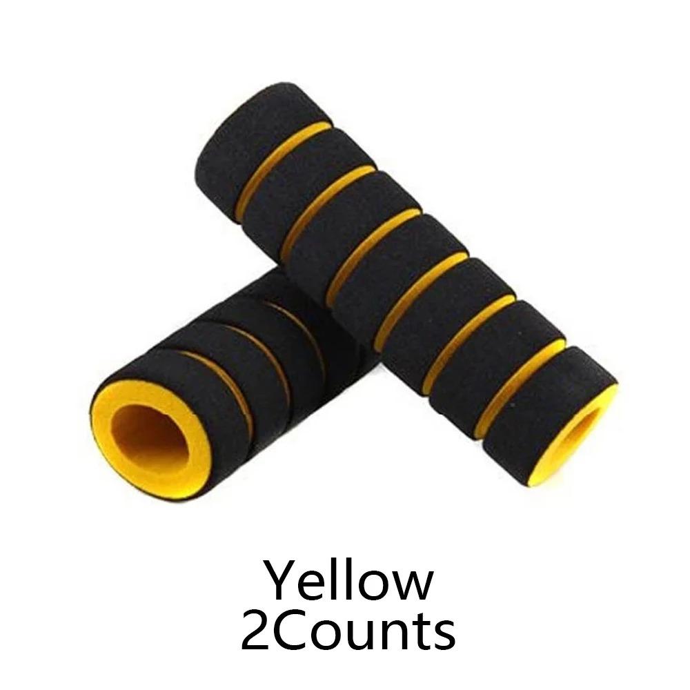 Ergonomic Anti-Slip Bike Handlebar Grips, 2-Pack Universal Shock-Absorbing Foam Pads for Mountain Road Commuter Bicycles, Easy Installation Comfort Upgrade Cycling Accessories