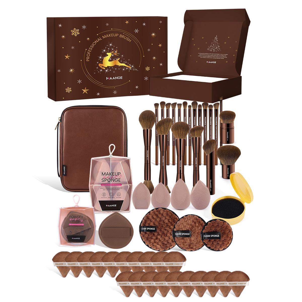 MAANGE Professional Soft Makeup Brush Set, Makeup Brush Kit, 1 set Multifunctional Cosmetic Brushes for Powder Liquid Cream, Makeup Tools for Women #GLOBAL PICKS