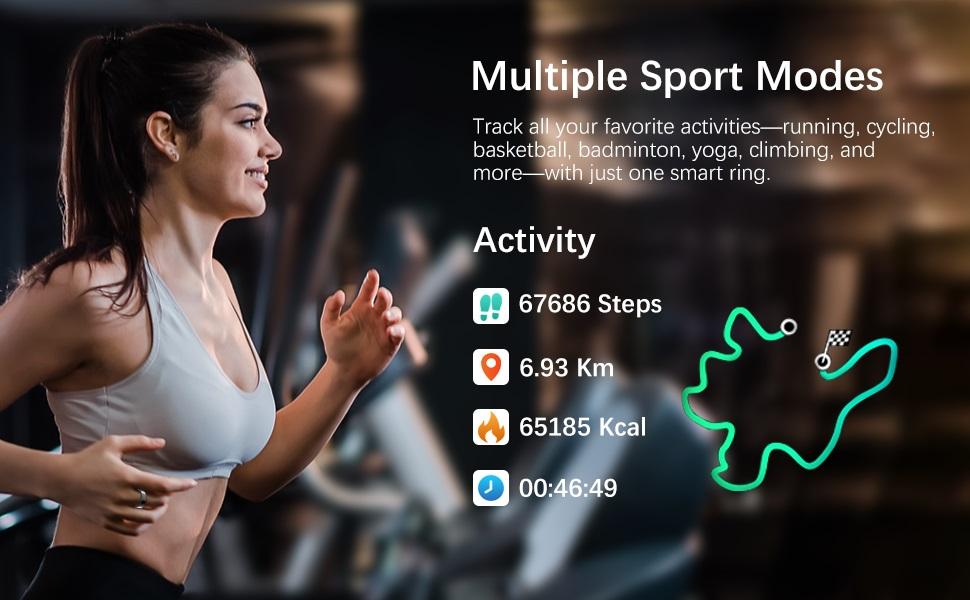 2026 Smart Ring for Women Men, Fitness Ring with Heart Rate, Blood Oxygen,Stress, Sleep Tracker, Step Tracker, Fit Ring No Subscription Fee, IP68 Waterproof Smart Ring for iPhone & Android # app fee