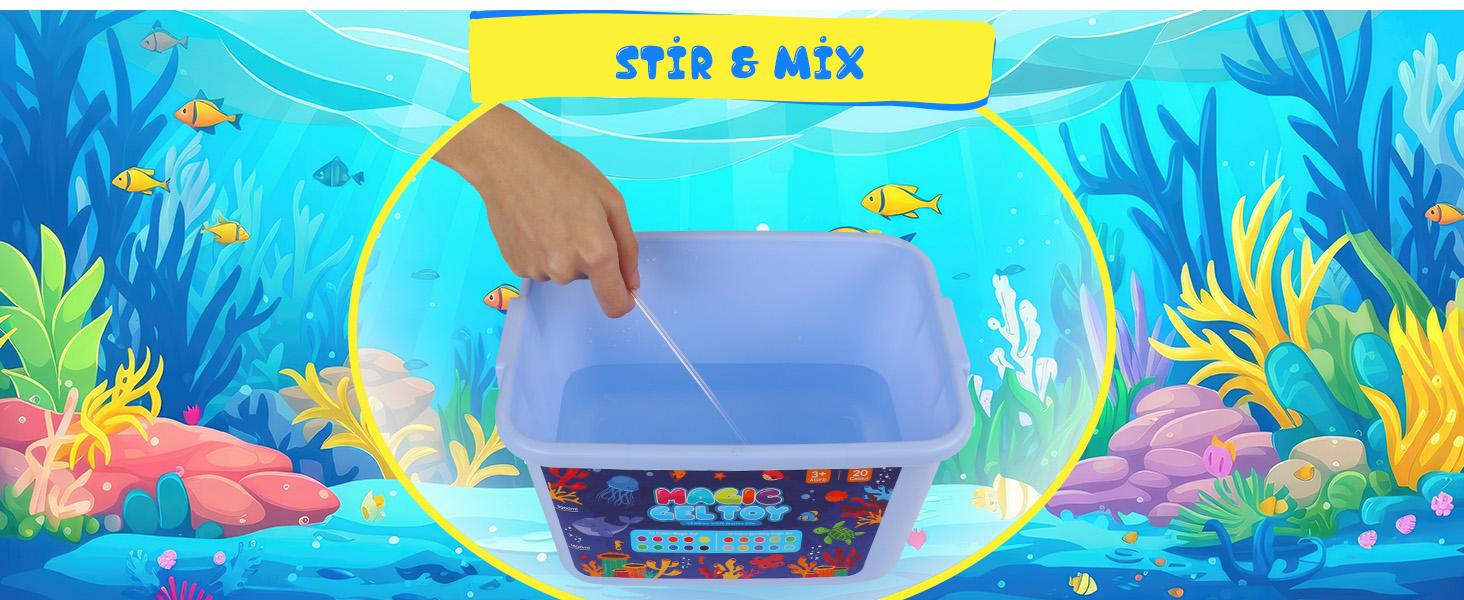 Magic Water Elf Toy Kit, Aqua Fairy Water Gel Kit, 20 Magic Gesl&16 Molds, Fun Summer DIY Craft Kit, Birthday Gifts & Party Favors for Kids Ages 3+