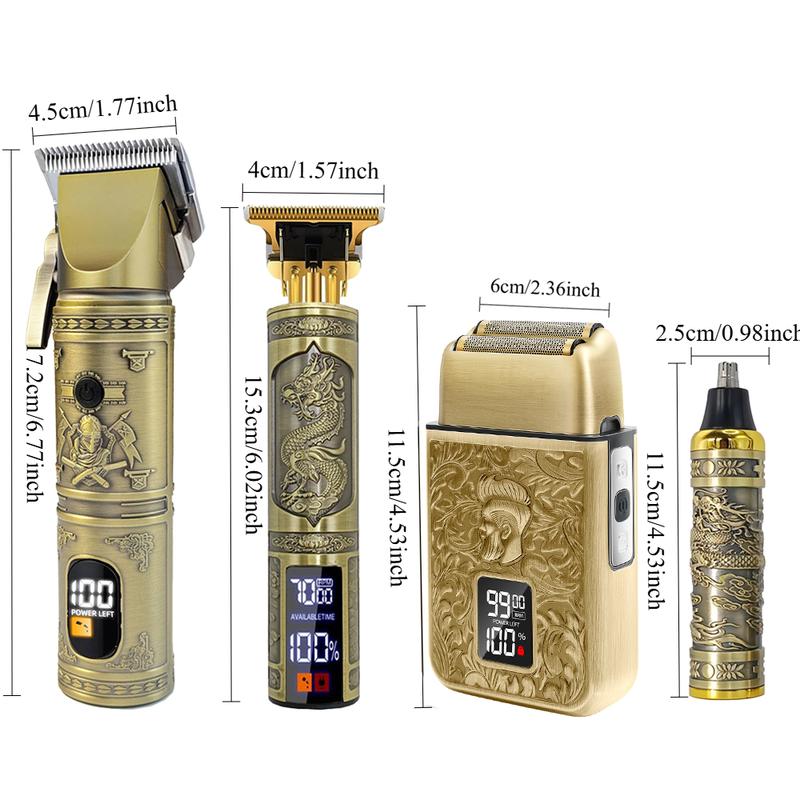 Professional Hair Clipper Kit, 1 Box Cordless Hair Trimmer, Electric Hair Clipper with LED Display, Haircutting Machine for Barber, Hair Clipper Set #TOP PICKS