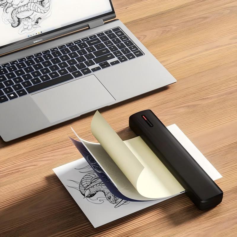 Tattoo Template Printer Thermal Printer DIY Tattoo, Wireless Mini Tattoo Transfer Printer, Compatible With Smartphones And IOS, Comes With 5 A4 Tattoo Papers, 5 Printing Papers, Perfect Holiday Gift Tattoo Template Printer Thermal Printer DIY Tattoo, Wireless Mini Tattoo Transfer Printer, Compatible With Smartphones And IOS, Comes With 5 A4 Tattoo Papers, 5 Printing Papers, Perfect Holiday Gift