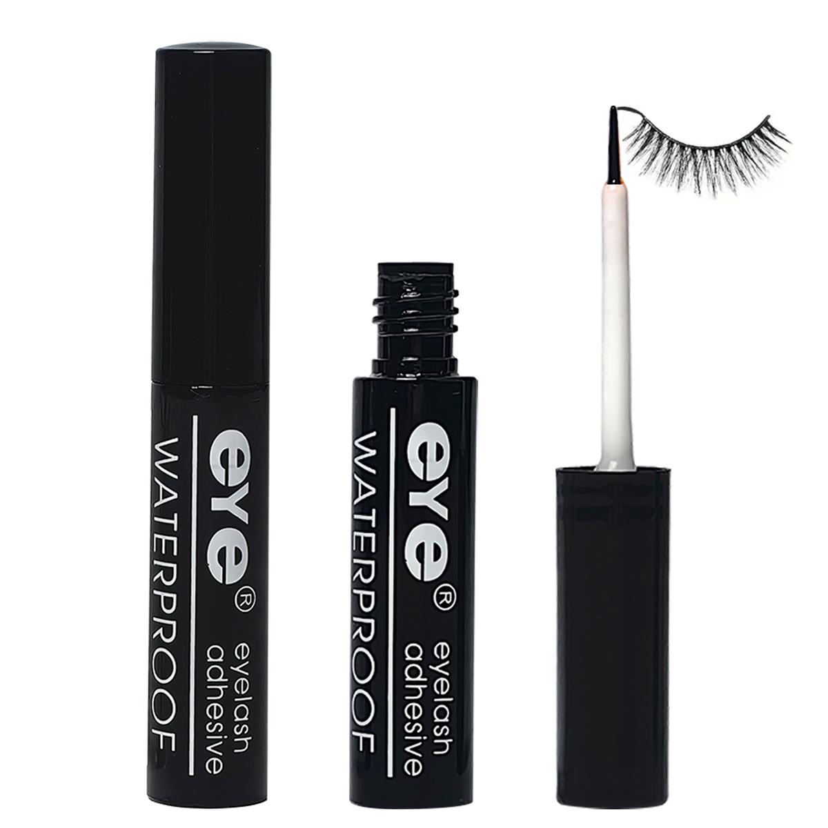 Waterproof Long Lasting Eyelash Glue, Quick Dry Eyelash Extension Glue, Professional Eye Makeup Tool for Women & Girls