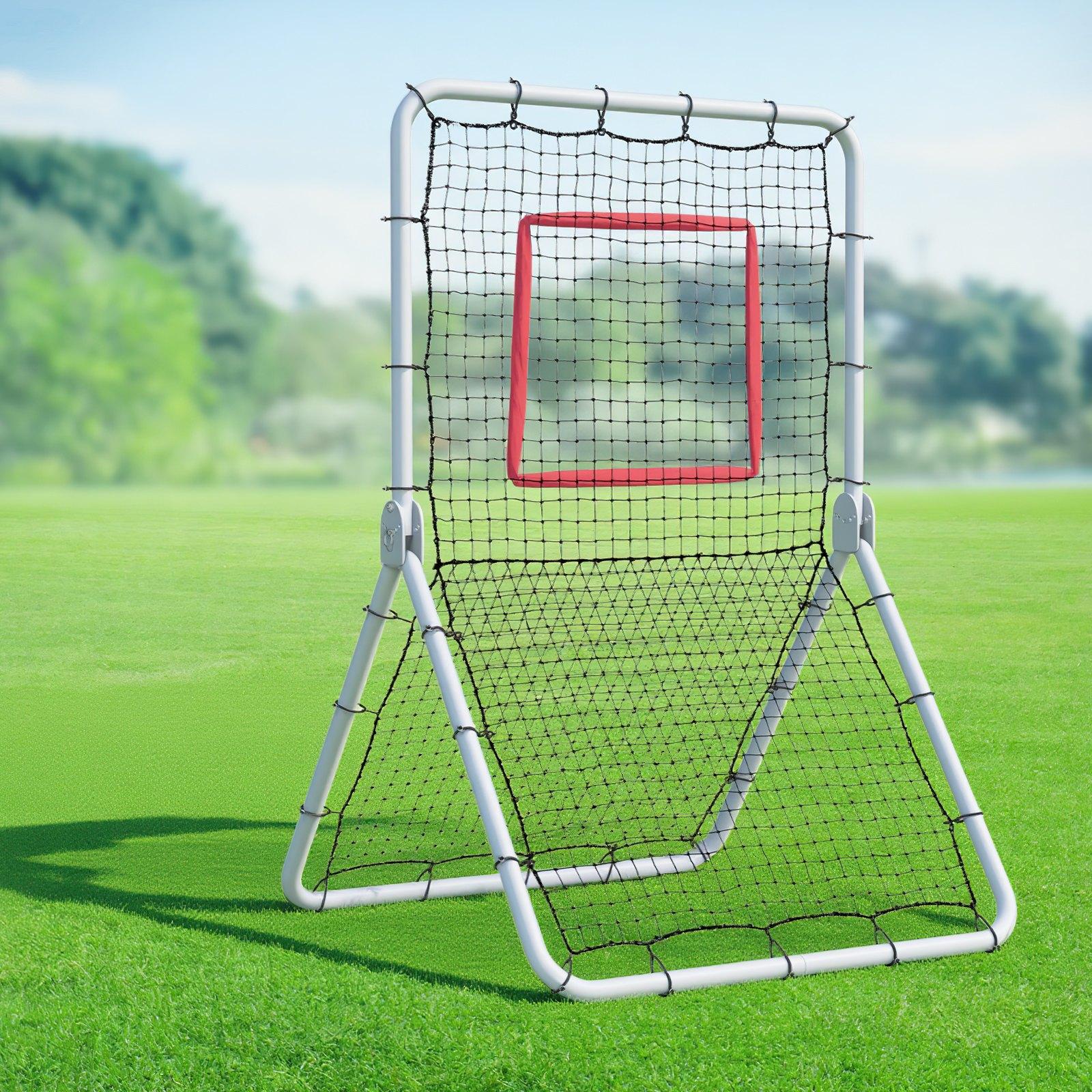 VEVOR Baseball And Softball Rebounder Net, 3.5 x 6 ft PitchBack Baseball Pitching Nest, Softball Pitchback Net, Fielding Trainer, Bounce Back Net for Fielding/Throwing Practice, 5 Adjustable Angles