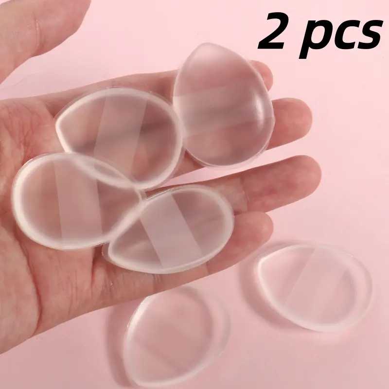 Mini Silicone Finger Makeup Sponge, Blending Sponge, Non-Absorbent Elastic Thumb Foundation Sponge, Portable Concealer Applicator, Hygienic Beauty Tool