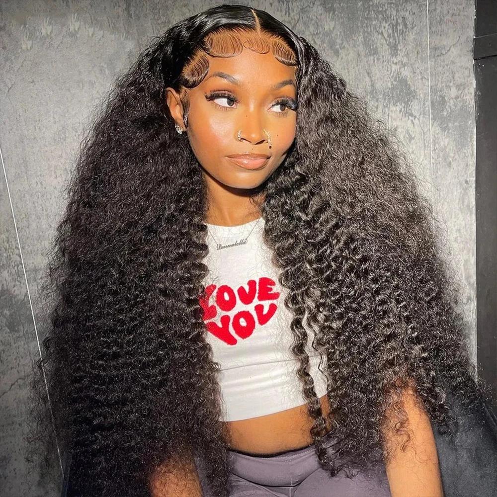 [New In] Bling Hair Deep Wave Lace Front Wigs Human Hair Pull Go 13x6 Glueless human Hair Wigs 180% Drawstring Wigs With Baby Hair Wet And Wave 13x4 Lace Wigs For Black Women