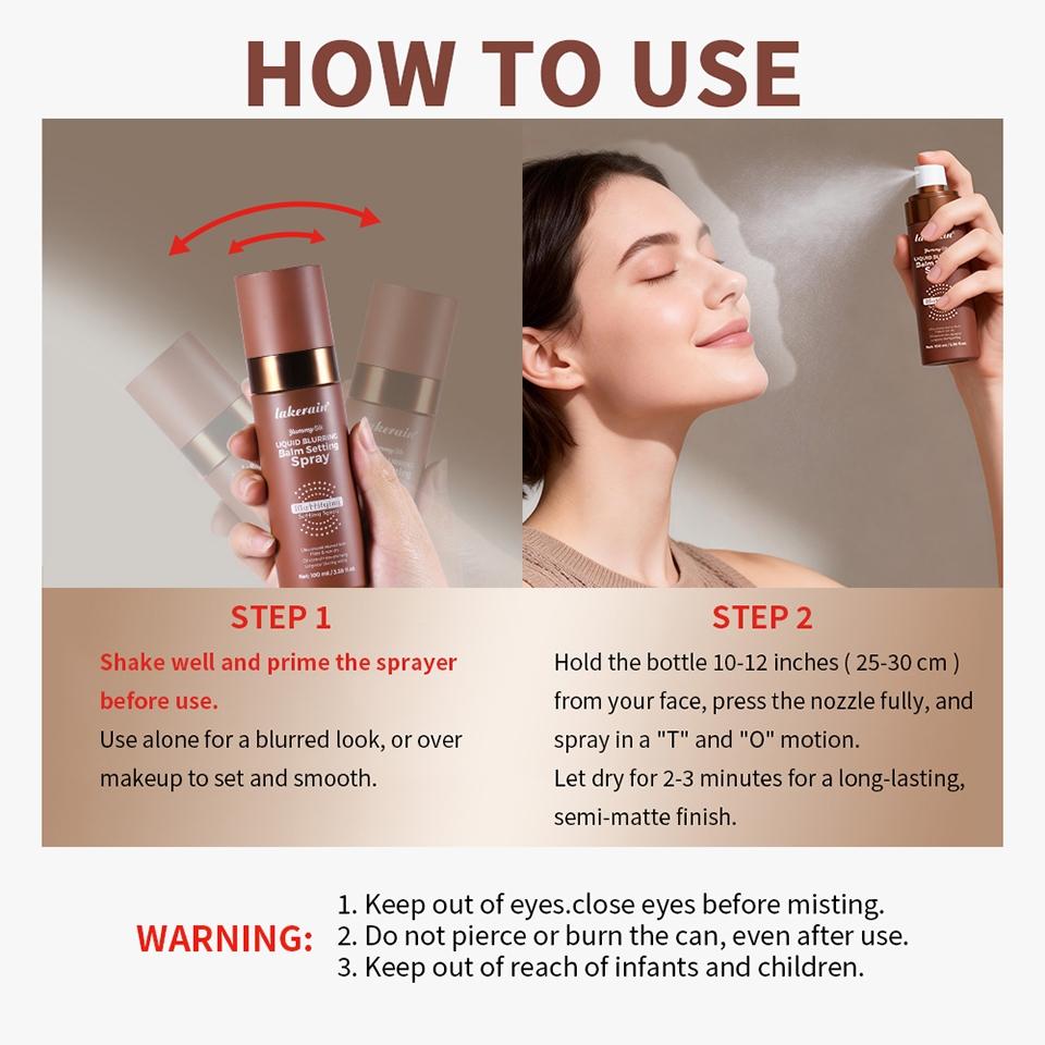 Setting spray, matte setting spray, long-lasting setting spray, oil-control setting spray, skin-smoothing setting spray, waterproof and sweat-proof setting spray, soft-focus setting spray, long-lasting setting spray, setting spray for oily skin
