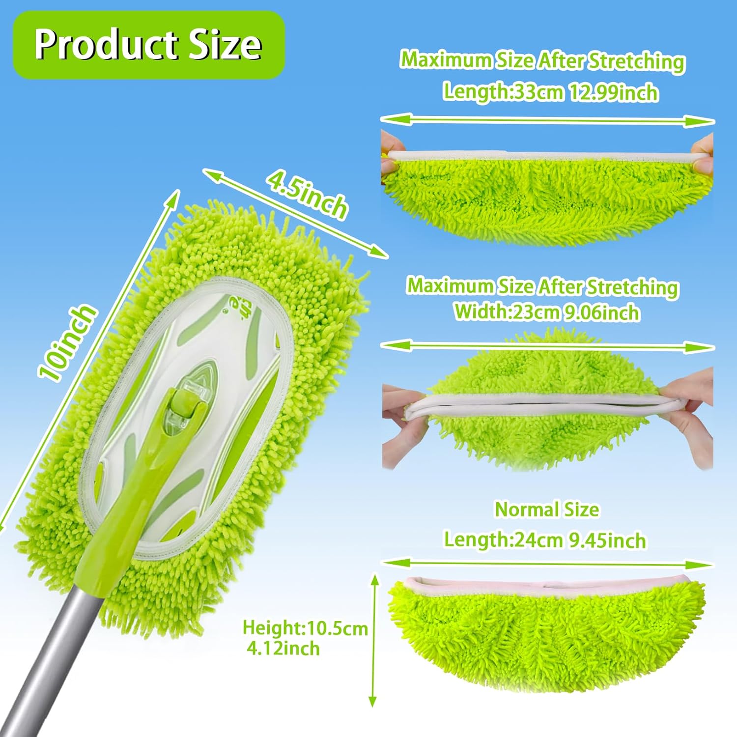 Swiffer Reusable Dry Sweeping Cloths Microfiber Wet Mop Pads 4PCS for Hardwood Surface Floor Cleaning Compatible with Swiffer Sweeper Mop Washable Durable