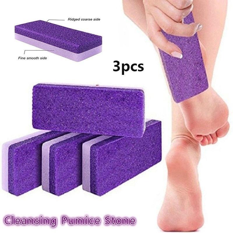 3pcs Reusable Foot Pumice Sponge Stones for Foot Care, Callus Exfoliator, Hard Skin Remover, Pedicure Scrubber, And Manicure Tools