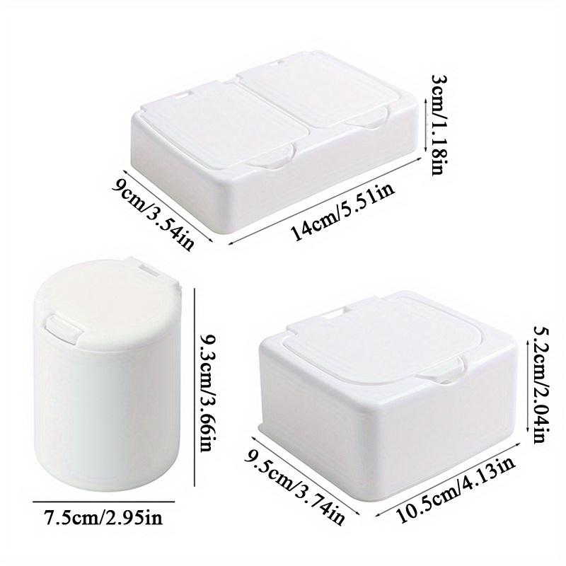 Pop window type storage box Cotton swab box rectangular double grid circular simple storage small objects hair accessories class Durable Storage Organizer