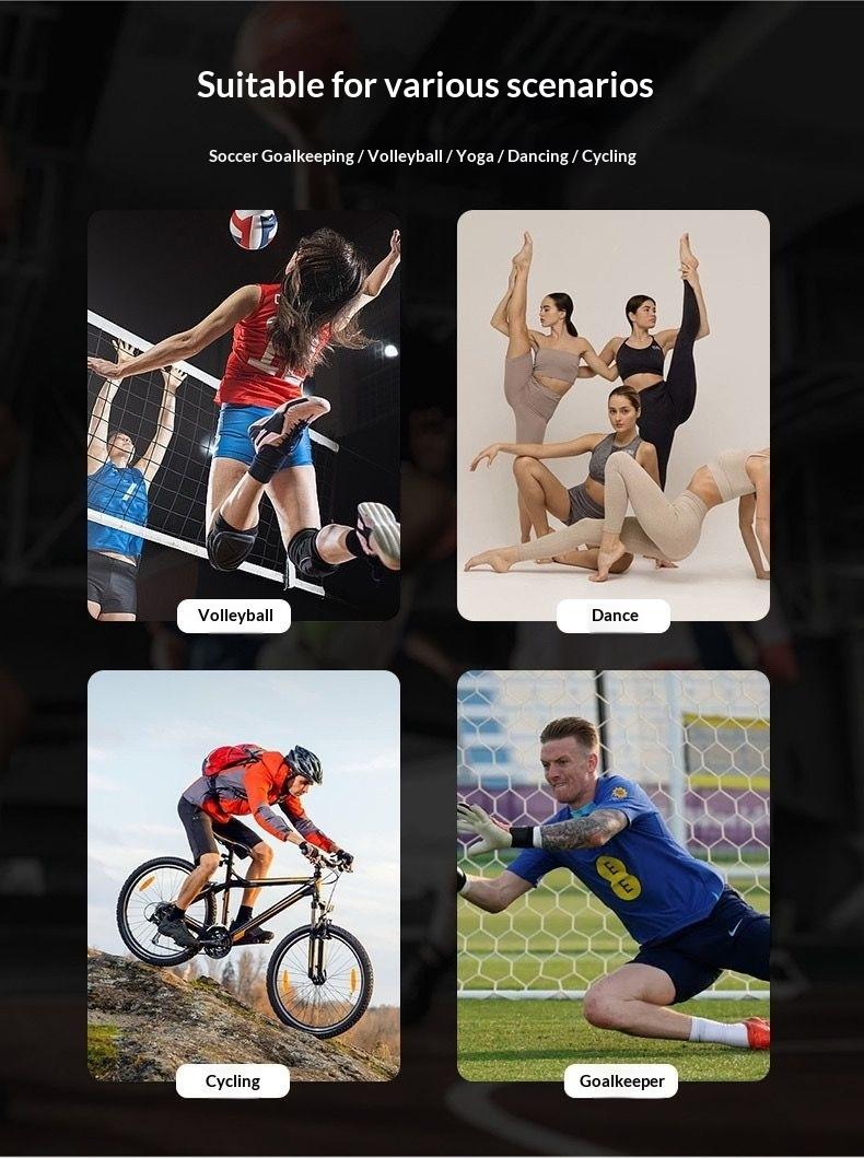 Protective Knee Pads, Thick Sponge Anti-slip, Collision Avoidance Knee Sleeve(1 Pair)