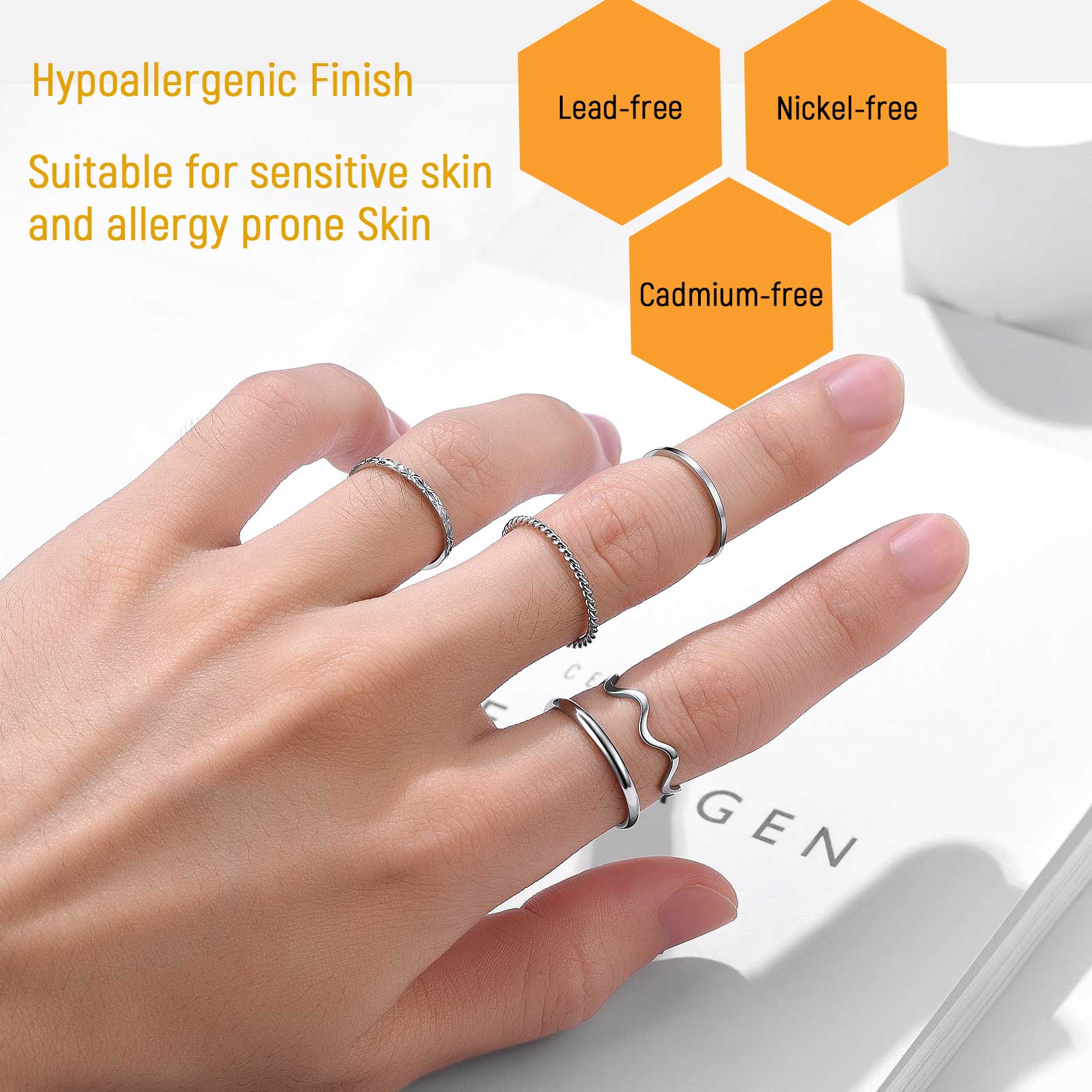 FaithHeart USA Map Flag Creative Brooch Pin 6 items Set