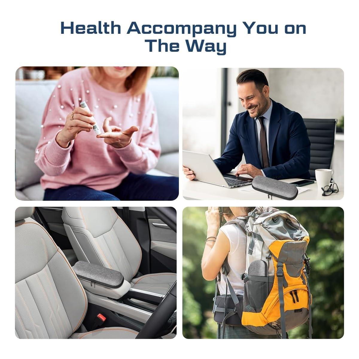 Set of 2 Insulated Insulin Freezer Travel Bag with Ice Pack - Insulated Medicine Storage Box with Zipper, Insulated Bag for Diabetes Management, Insulin Pen and Blood Glucose Monitor Storage - Portable Insulated Travel Case