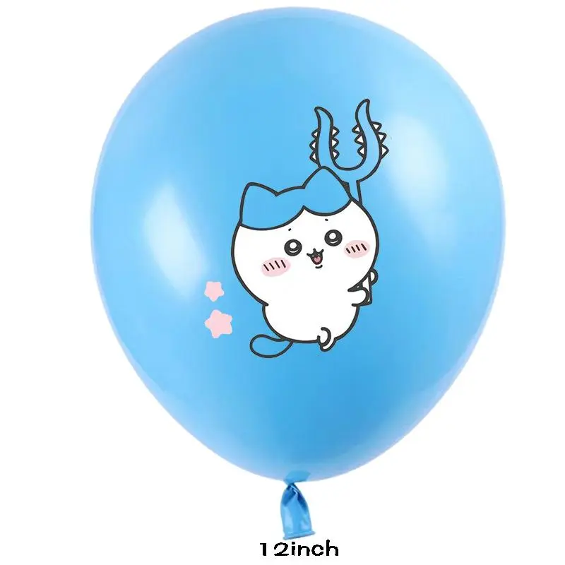 Chiikawa Cartoon Theme Party Decor Supplies, DIY Birthday Decoration Plates, Cups, Napkins, Tablecloth, Balloons, Cake Topper, Party Favors