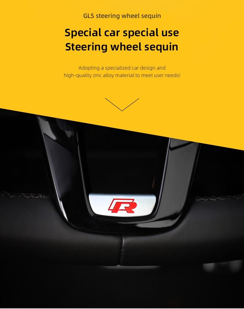 Rline R Logo Car Steering Wheel Sticker Frame Accessories For ...