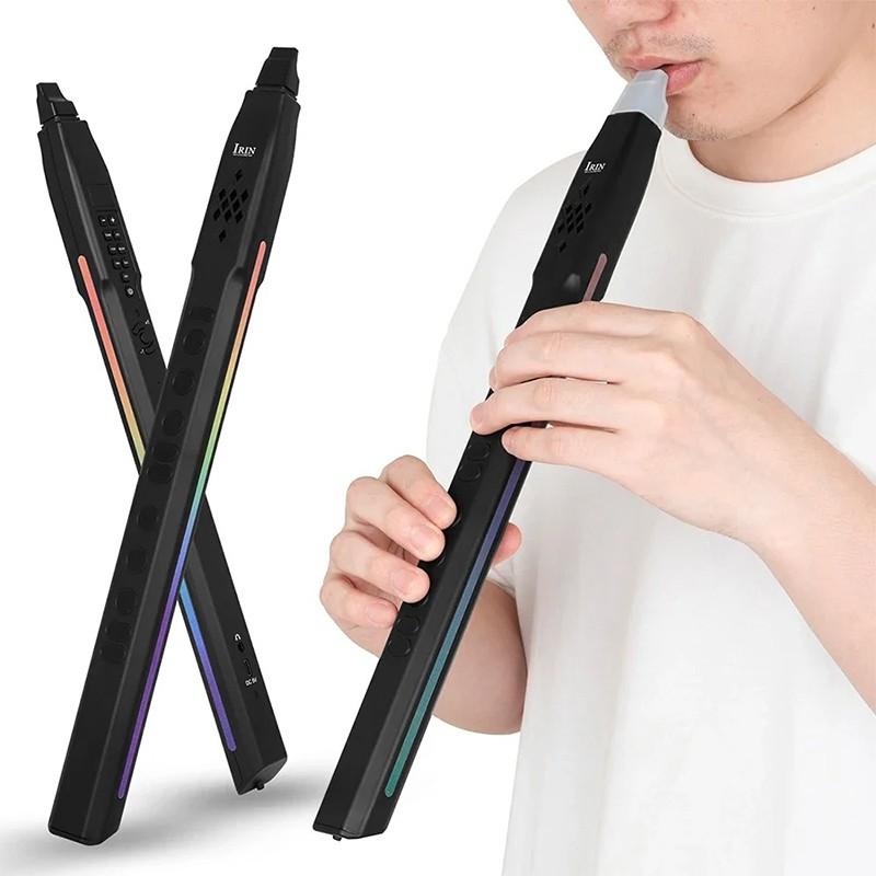 IRIN Electric Blowpipe Imitation Flute Clarinet Various Sounds S55  Mini Electric Wind Saxophone Wind Instrument