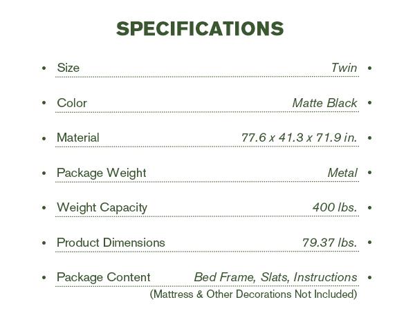 MUTICOR Metal Loft Bed Twin Size with Safety Guardrail&Removable Ladder,【Frame Only No Mattress】Space-Saving Bed for Bedroom/Dorm#TikTokShopBlackFriday #ChristmasGifts