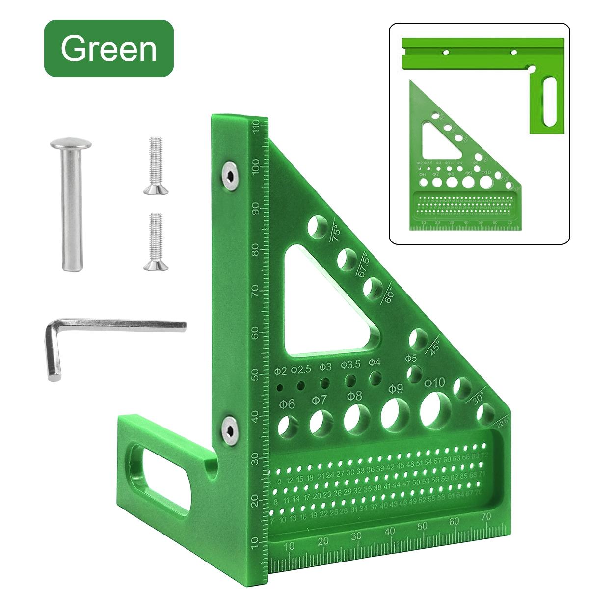 Multifunctional Woodworking Angle Adjustment Ruler, Measuring, Positioning, Drilling, Marking, Essential Tool for Beginners