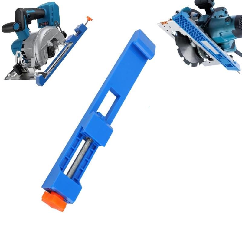 Blue Cutting Machine Base Adjustable Circular Saw Guide Rail, Precision Cutting and Milling Track for Accurate Cuts Hardware