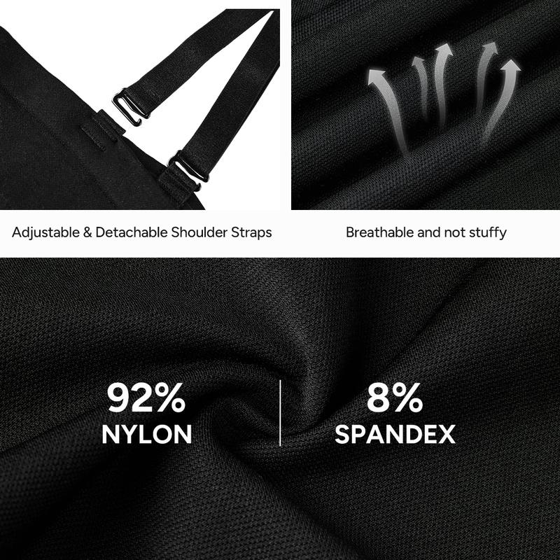 Nebility Women's 2 Piece  Bodysuits for women Seamless Comfortable Shapewear Crew Neck Square Neck Sleeveless Womenswear Basic Compression Black(Upgrade)