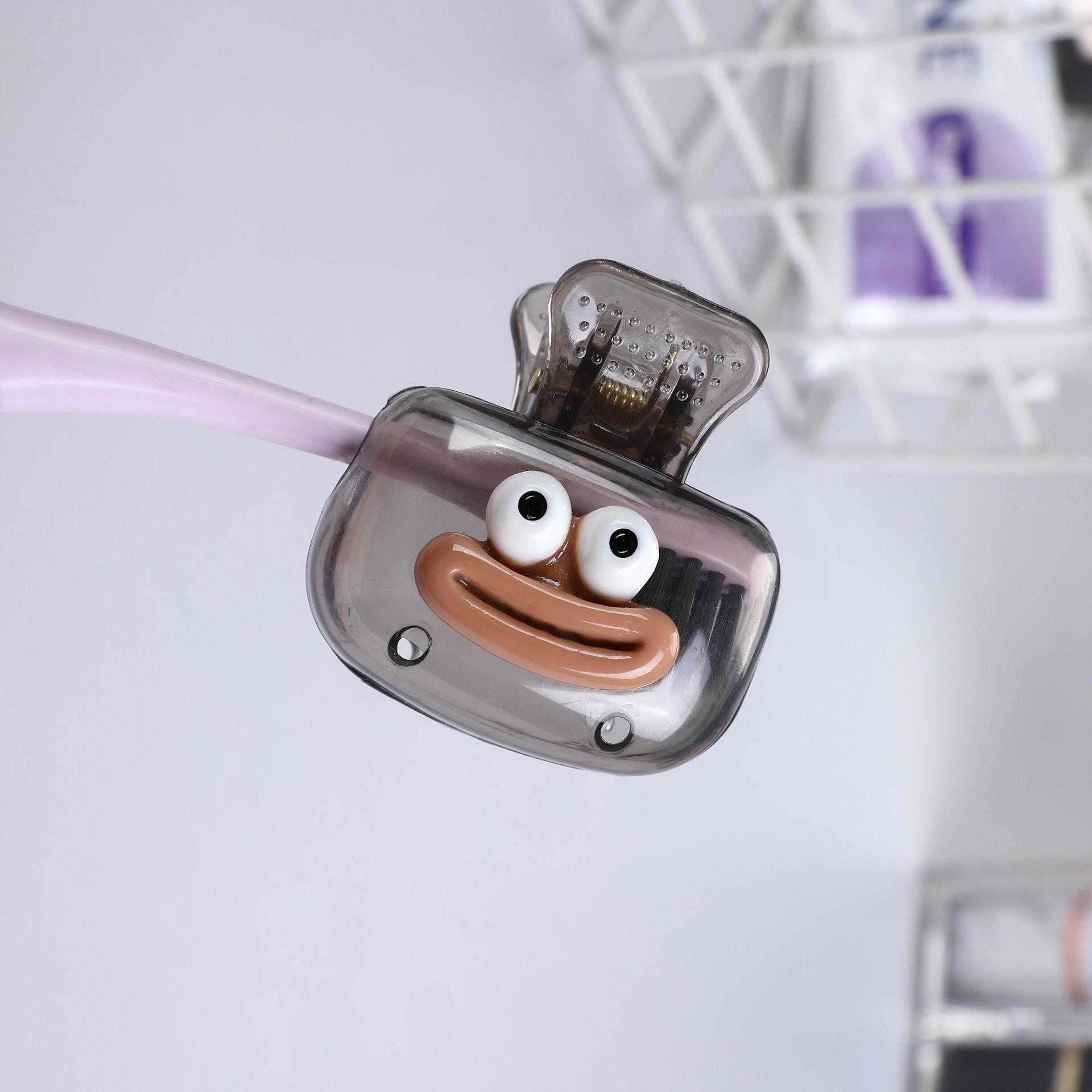 4pcs Toothbrush Holder Clips, Ventilated Design, Compact & Portable, Durable, Ideal for Travel & Home Use, Bright Colorful, Dust Protection